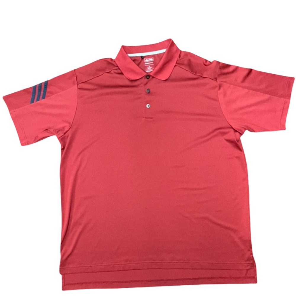 Adidas Climacool Mens Golf Polo Shirt Performance Red Size XL